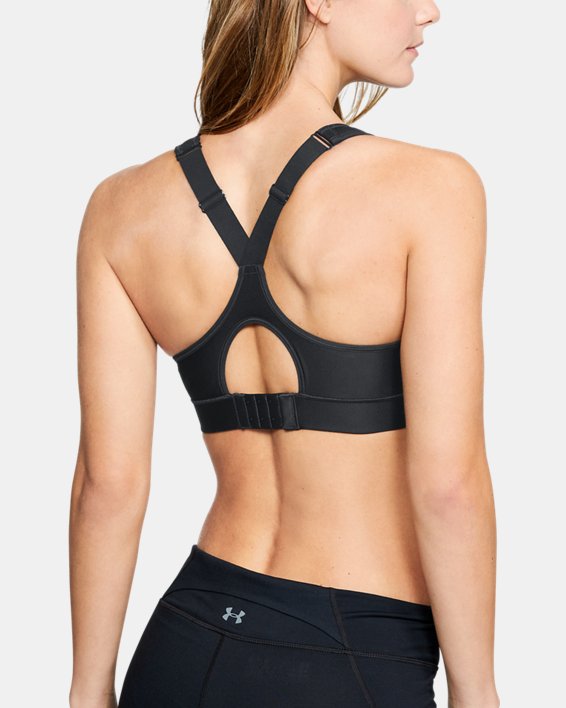 Under Armour 1259953 High Impact Sports Bra Black 38dd for sale online 